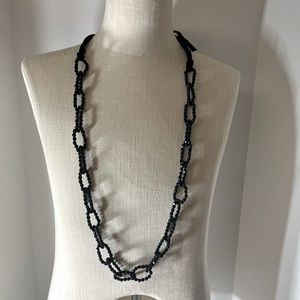 Great necklace with velvet tie could be used as belt